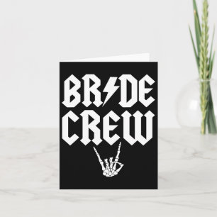 Carte Crew Rock N Roll Gothique Halloween Par Bacheloret
