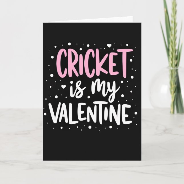 Carte Cricket Valentine Greeting Card (Devant)