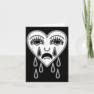 Carte Crier Coeur Américain Traditionnel Tatouage Old Sc