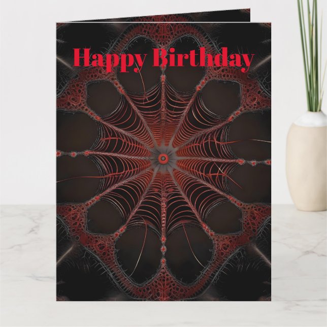 Carte Crimson Web : Danse fractale avec l'araignée de Re (Devant)