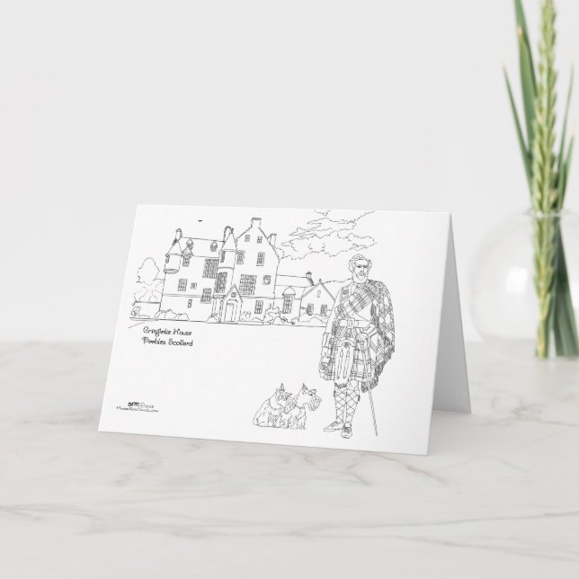 Carte Cringletie House Écosse (Devant)
