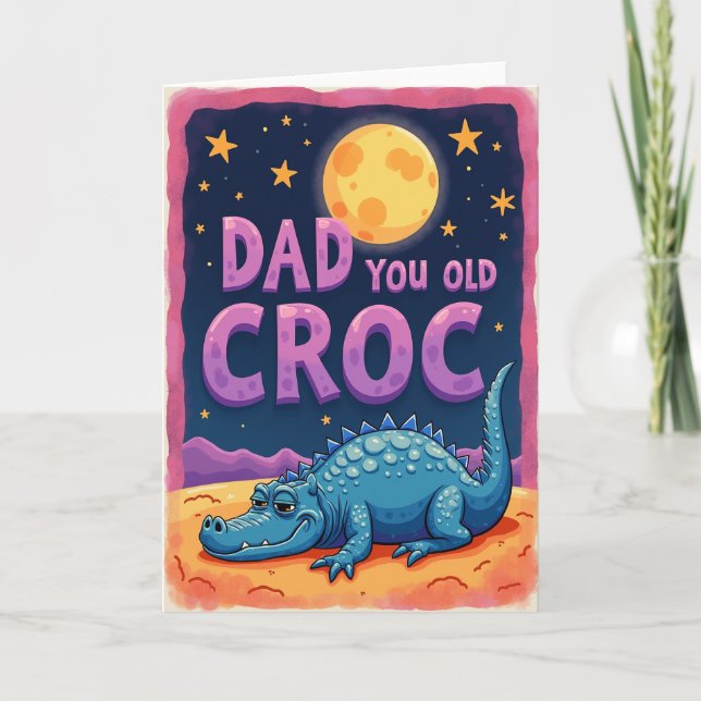 Carte Croc de la Fête des Pères douce (Devant)