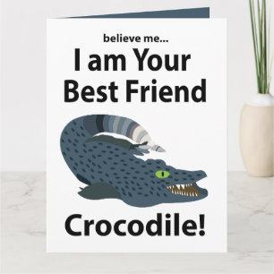 Carte Crocodile Alligator drôle Crocodile