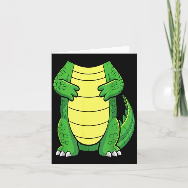 Carte Crocodile Body Shirt Adult Kids Men Women Alligato (Devant)