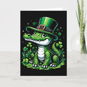 Carte Crocodile Mignon Saint Patrick Pour Garçons Filles