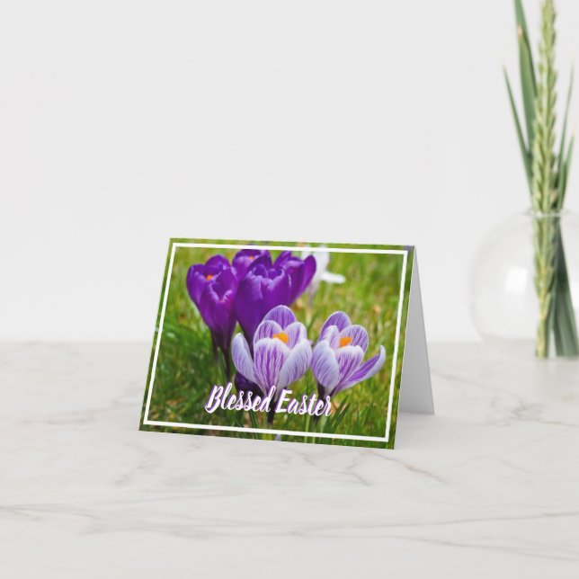 Carte Crocus de printemps (Devant)