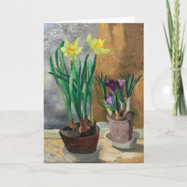 Carte Crocus et Daffodils dans les pots | Christopher Wo (Devant)