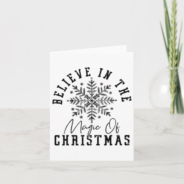 Carte Croire À La Magie De Noël (Devant)