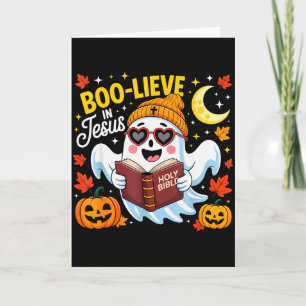 Carte Croire en Jésus Fantôme Halloween chrétien drôle