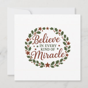 Carte Croire en toutes sortes de miracles