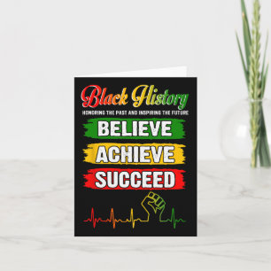 Carte Croire réussir l'histoire noire africaine Mont