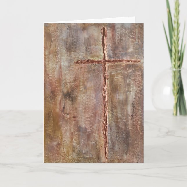 Carte croisée, carte religieuse, carte de sympathi (Devant)