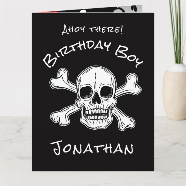 Carte croisée de pirates noirs (Devant)