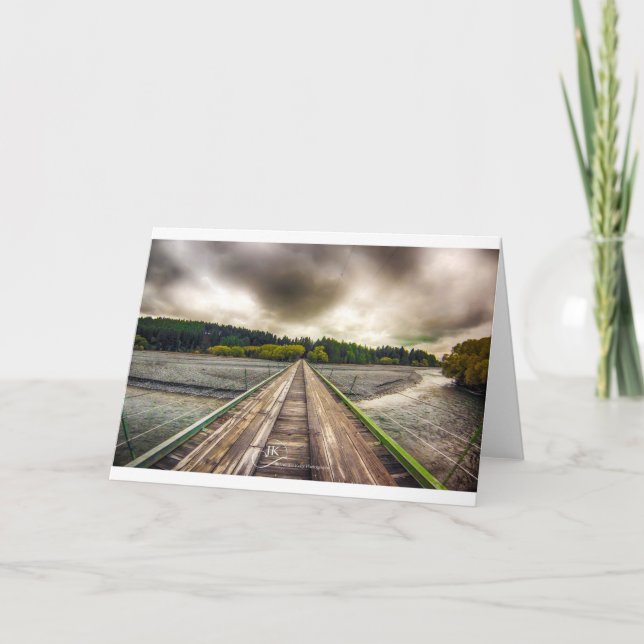 Carte Croisement de pont - lac Tekapo Nouvelle Zélande : (Devant)