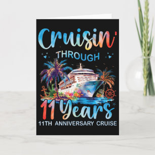 Carte Croisière à travers 11 ans Croisière du 11e annive