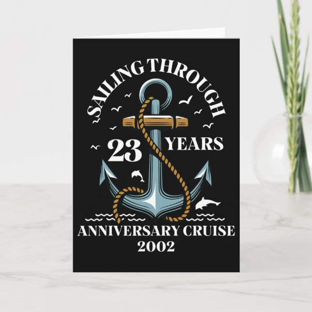 Carte Croisière à travers 23 ans d'anniversaire de maria (Devant)