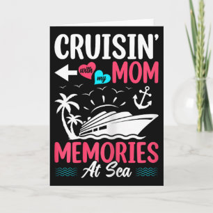 Carte Croisière avec ma mère Souvenirs en mer Mère Fille