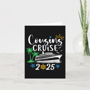 Carte Croisière d'anniversaire 2025 Bateau Famille Vacat