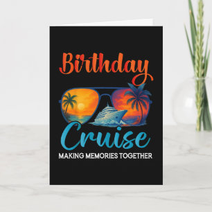 Carte Croisière d'anniversaire 2025 Croisière de groupe