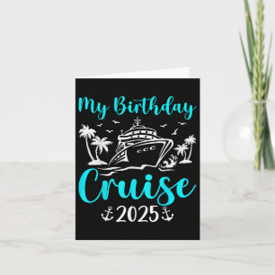 Carte Croisière d'anniversaire 2025 Ship Boat Party - Un