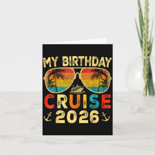 Carte Croisière d'anniversaire 2026 croisière de fête d'