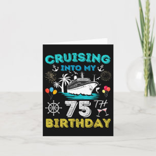 Carte Croisière Dans Mon 75e anniversaire Croisière 75 A
