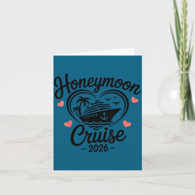 Carte Croisière de lune de miel 2026 couples assortis  (Devant)