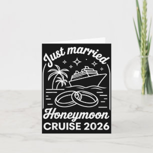 Carte Croisière de lune de miel 2026 pour mariage nouvel