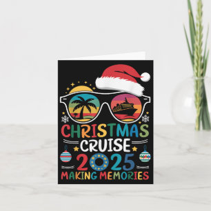 Carte Croisière de Noël 2025 Hommes Femmes Enfants Crois