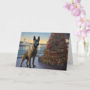 Carte Croisière de Noël au Malinois Belge : Vacances Féé
