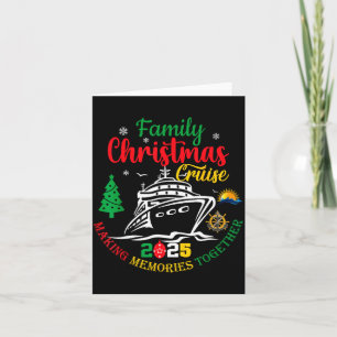 Carte Croisière de Noël en famille 2025 Création de souv