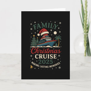Carte Croisière de Noël en famille drôle 2025 Voyage fes