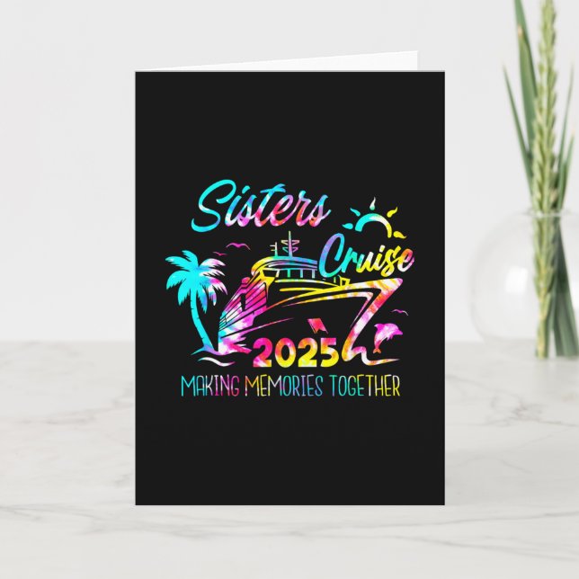 Carte Croisière des sœurs 2025 Création de souvenirs ens (Devant)