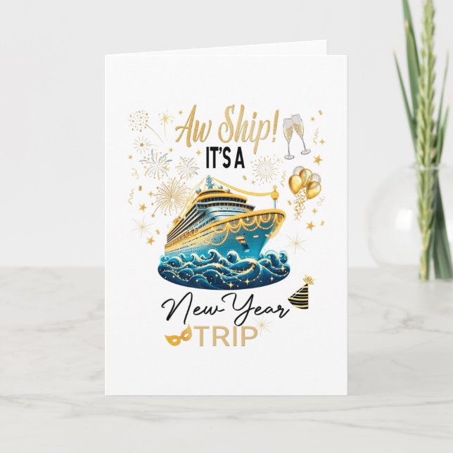 Carte Croisière du Nouvel An 2026 Nye Celebration  (Devant)