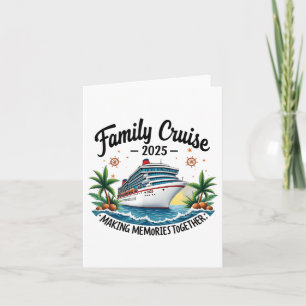 Carte Croisière en famille 2025 Voyage Vacation Famille