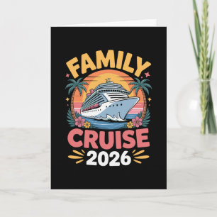Carte Croisière en famille 2026 Cruising drôle