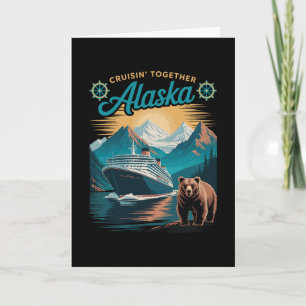Carte Croisière ensemble Alaska Famille Amis Corresponda