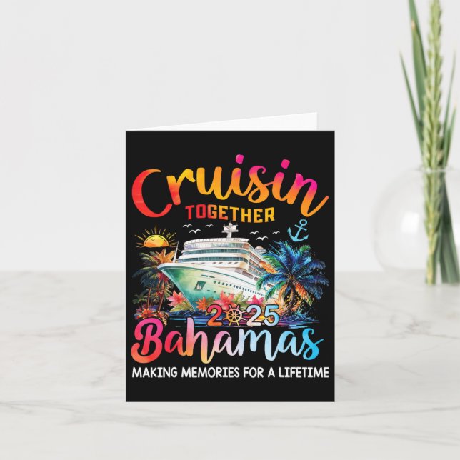 Carte Croisière Ensemble Bahamas 2025 Chemise Famille Cr (Devant)
