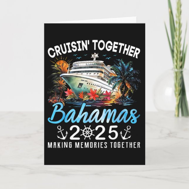 Carte Croisière ensemble Bahamas 2025 Croisière Plage Ét (Devant)
