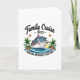 Carte Croisière familiale 2025 Voyage de vacances Famill