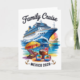 Carte Croisière familiale 2026 Mexique Voyage Vacances T