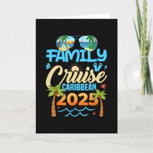 Carte Croisière familiale Caraïbes 2025 Vacances assorti