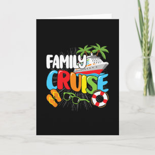 Carte Croisière familiale drôle de voyage en mer Hommes