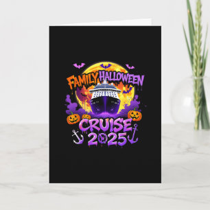 Carte Croisière familiale Halloween 2025 Équipage assort