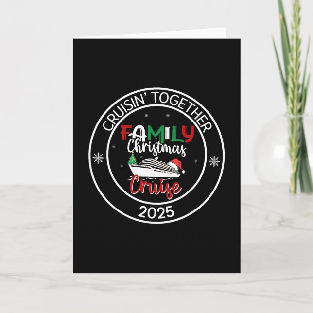 Carte Croisière familiale Noël 2025 Paj (Devant)