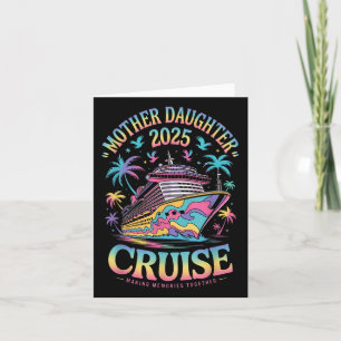 Carte Croisière Fille Mère Voyage 2025 Drôle Maman Fille