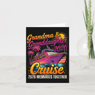 Carte Croisière Grand-mère Petite-fille 2026 Souvenirs M