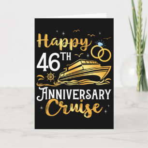 Carte Croisière Joyeux 46e Anniversaire Voyage de Noces