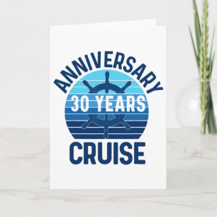 Carte Croisière pour les 30 ans de mariage Couples 30 an