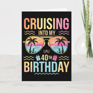 Carte Croisière Pour Mes 40 Ans Vacances Coucher de Sole